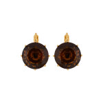 Boucles d'oreilles dorées à l'or fin jaune Boucles d'oreilles dorées à l'or fin jaune