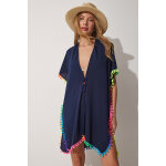 Caftan bleu marine
