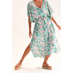 Caftan vert et rose