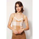 Caraco camel et beige