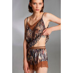 Caraco de pyjama motifs lopard