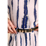 Ceinture en cuir kaki - one step femme