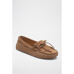 Chaussures bateau en nubuck marron