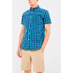 Chemise ciel et bleu marine