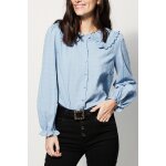 Chemise  col claudine et motifs  pois