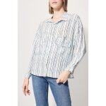 Chemise fidji ecru et indigo - lauren vidal