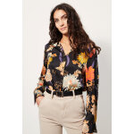Chemise fleurie � manches longues