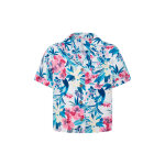 Chemise laura ecru et bleu