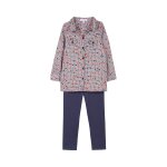 Chemise et legging bleu marine et rose - absorba