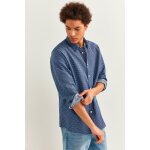Chemise en lin bleu marine Chemise en lin bleu marine
