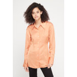 Chemise en lin orange