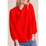 Chemise en lin - orange sanguine - one step femme