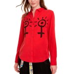 Chemise rouge et noir