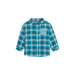 Chemise turquoise et bleu canard - obabi