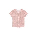 Chemisier nou corail et blanc