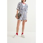 Combishort ray ingrid ecru et bleu