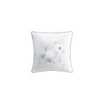 Coussin bloomy blanc et argent - 40 x 40 cm