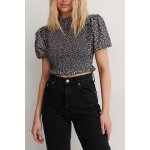 Crop top noir et mauve - na - kd Crop top noir et mauve - na - kd