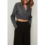 Crop top portefeuille gris - na - kd Crop top portefeuille gris - na - kd
