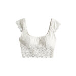 Crop top push - up blanc