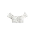 Crop top push - up blanc