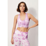 Crop top tie and dye violet