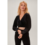 Crop top en velours petite noir Crop top en velours petite noir