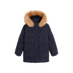 Doudoune � capuche bleu marine - oka�bi