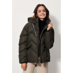 Doudoune courte en chevrons