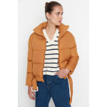 Doudoune courte matelasse et ceinture