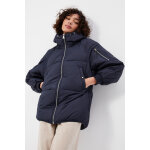 Doudoune mi - longue matelasse  capuche