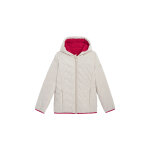 Doudoune rversible beige clair et fuchsia - okabi