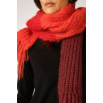 Echarpe en mohair et laine de chameau - rouge
