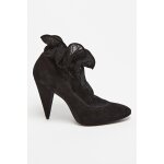 Escarpins chaussettes en nubuck noir - stella luna