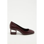 Escarpins en cuir bordeaux - what for