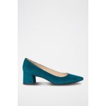Escarpins en cuir de chvre lanaya turquoise