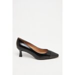 Escarpins en cuir de chvre noir