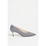 Escarpins en cuir code gris