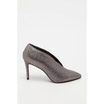 Escarpins en cuir gris
