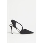 Escarpins en cuir de mouton nubuck code - noir