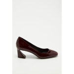 Escarpins en cuir verni bordeaux - what for