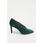 Escarpins en cuir vert