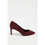 Escarpins en nubuck bordeaux - what for
