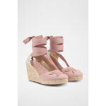 Espadrilles compenses en nubuck ophelia pche