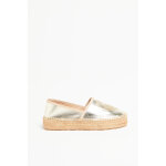 Espadrilles en cuir beige