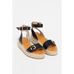 Espadrilles plateformes avec boucle dcorative