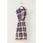 Foulard violet et jaune