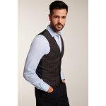Gilet de costume en laine niels marron Gilet de costume en laine niels marron