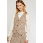 Gilet de costume sakura marron