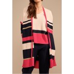 Gilet long galaxy beige et noir Gilet long galaxy beige et noir